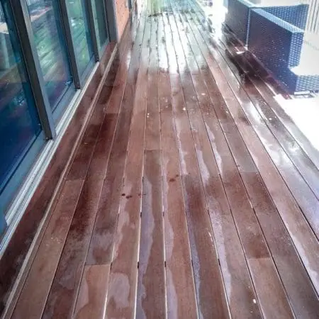 Hardwood Deck Cleaning