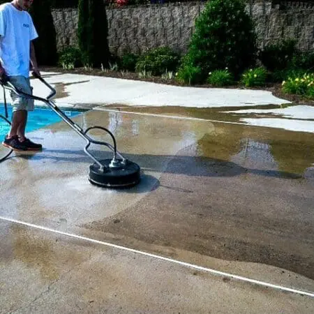 Poolside surface after detailed cleaning Aqua-Nomics delivers spotless poolside surfaces after expert cleaning enhancing safety and appearance for residential and managed properties in Atlanta