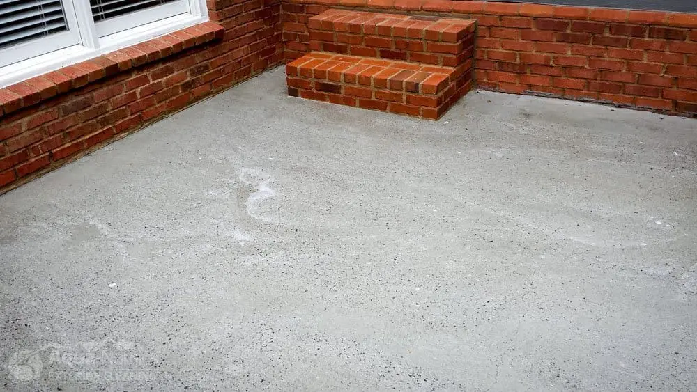 After Concrete Sealing Wash