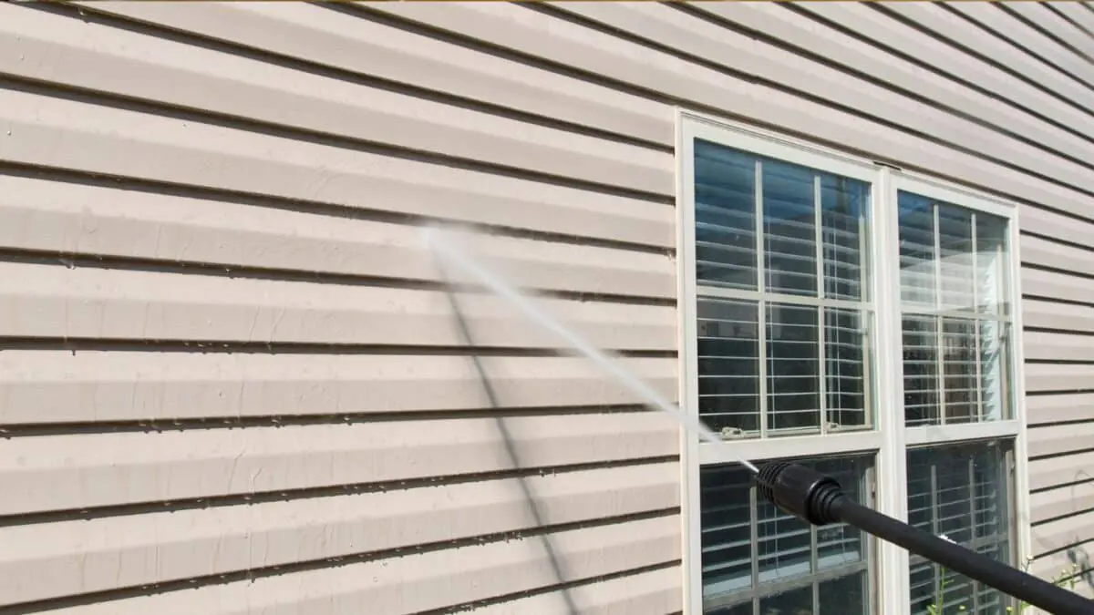 Pressure washing removes dirt mildew and stains from home siding restoring a clean and fresh exterior without damage to the surface