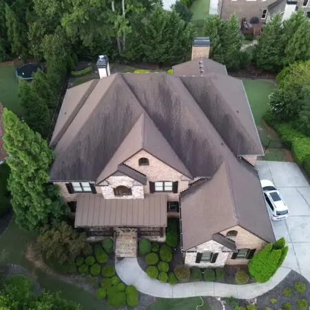 Milton safe-no pressure roof cleaning before image