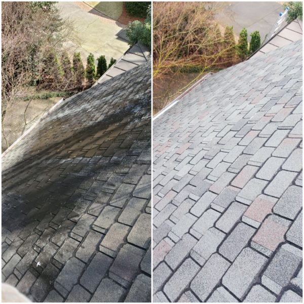 Our Soft-wash system is approved by Asphalt Roofing Manufacturers Association and GAF, so you can be assured it is the safest, most effective method of roof cleaning for all our customers here in North Georgia.