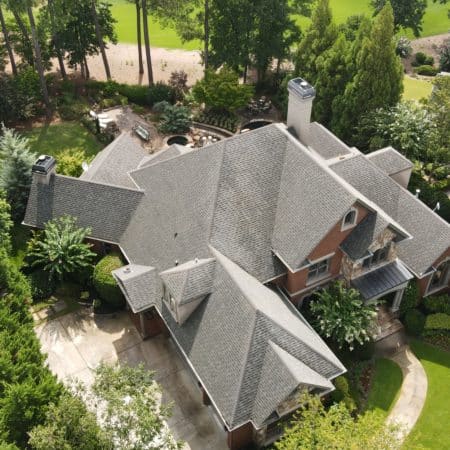 A House Surrounded By A Trees