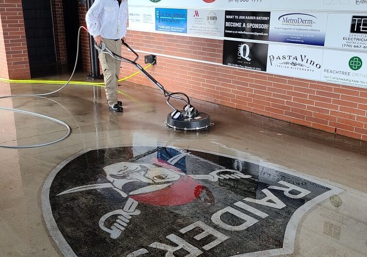 Raiders Concrete Floor